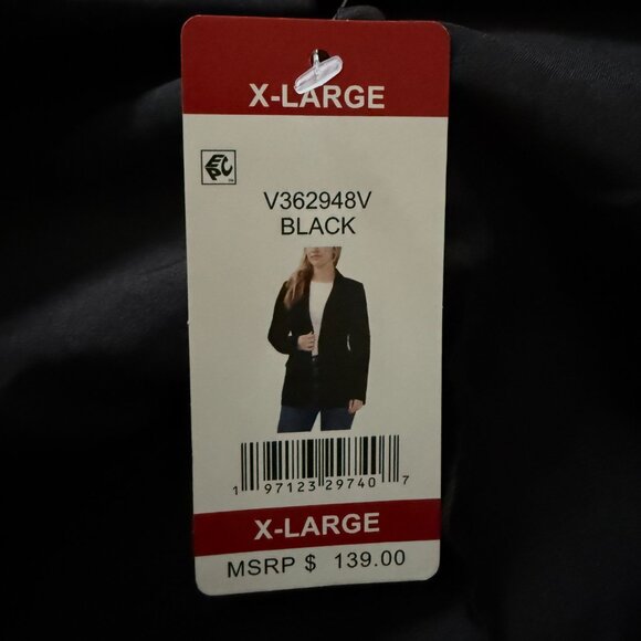 Vince Camuto Women’s XL Black One-Button Blazer Jacket NWT Style V362948V - Picture 6 of 6